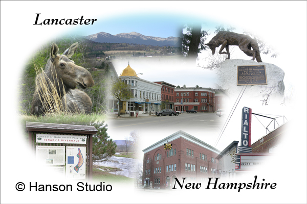 Lancaster, NH - Collage #2 (Rialto Theater)